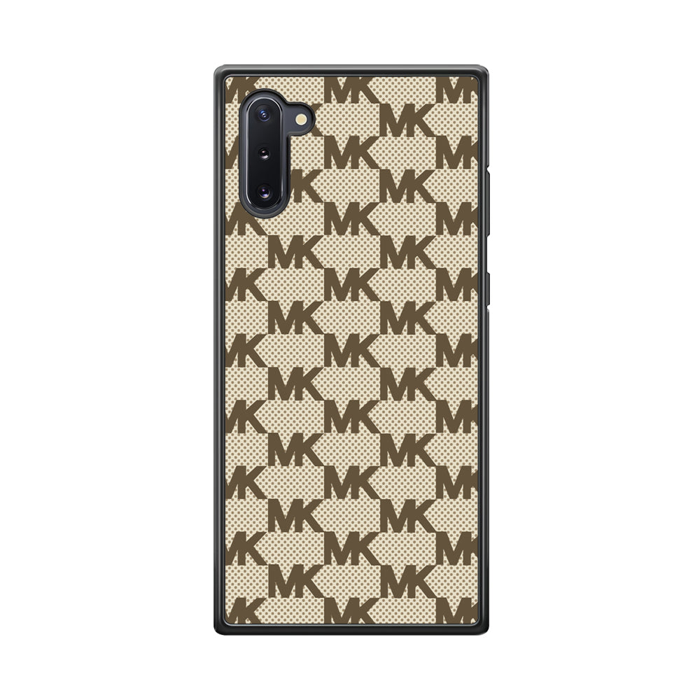 Michael Kors Polka Dot Backdrop Samsung Galaxy Note 10 Case-Rubber Black (2D Case)-Oxvistore