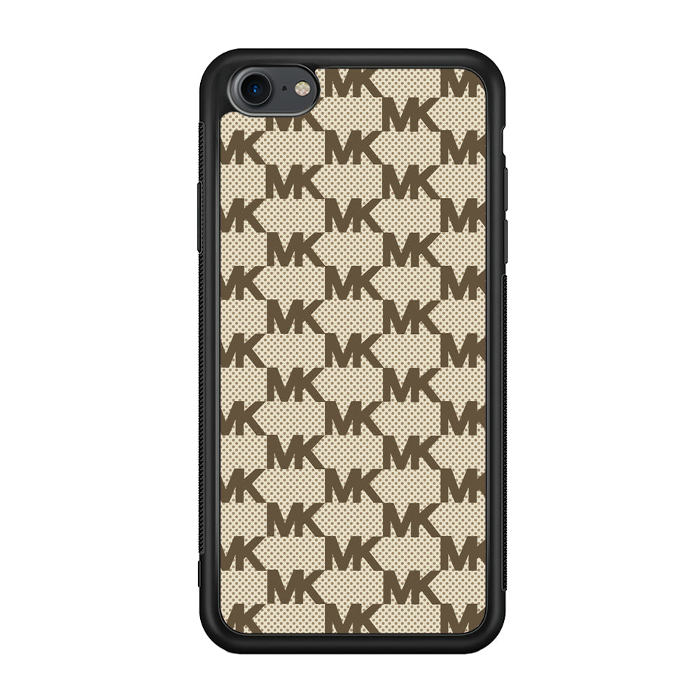 Michael Kors Polka Dot Backdrop iPhone 8 Case-Rubber Black (2D Case)-Oxvistore