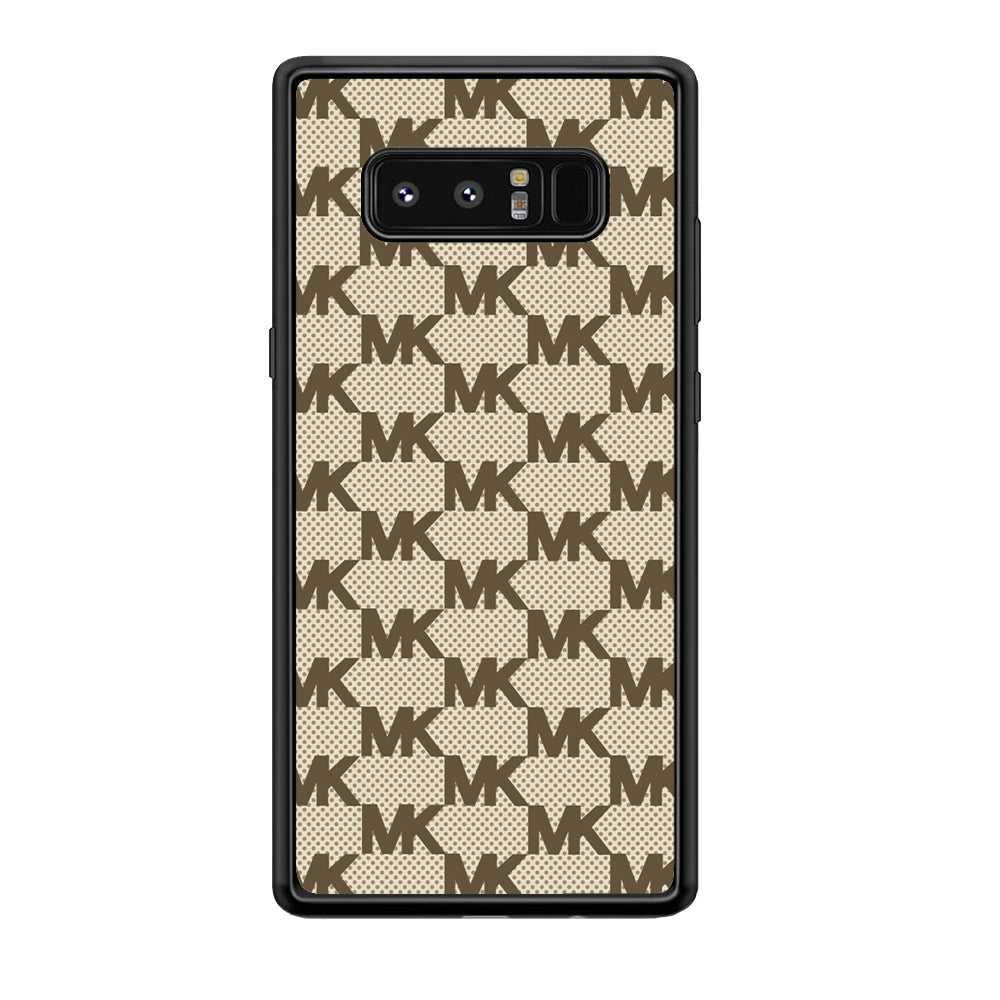 Michael Kors Polka Dot Backdrop Samsung Galaxy Note 8 Case-Rubber Black (2D Case)-Oxvistore