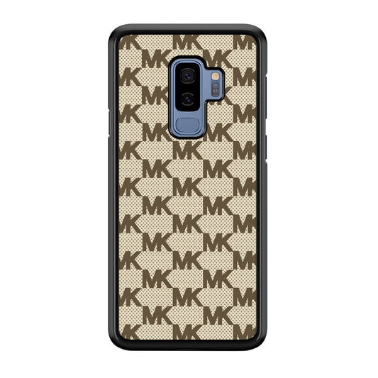 Michael Kors Polka Dot Backdrop Samsung Galaxy S9 Plus Case-Rubber Black (2D Case)-Oxvistore
