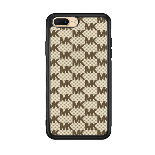 Michael Kors Polka Dot Backdrop iPhone 8 Plus Case-Rubber Black (2D Case)-Oxvistore
