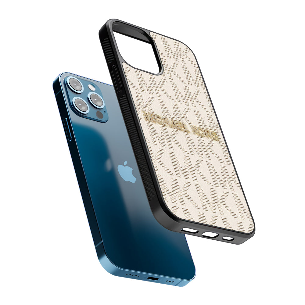Michael Kors White Pattern 2D Rubber Phone Case-Oxvistore