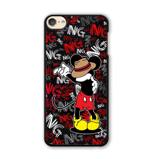 Mickey Dancing Step iPod Touch 6 Case-Plastic White (2D Case)-Oxvistore