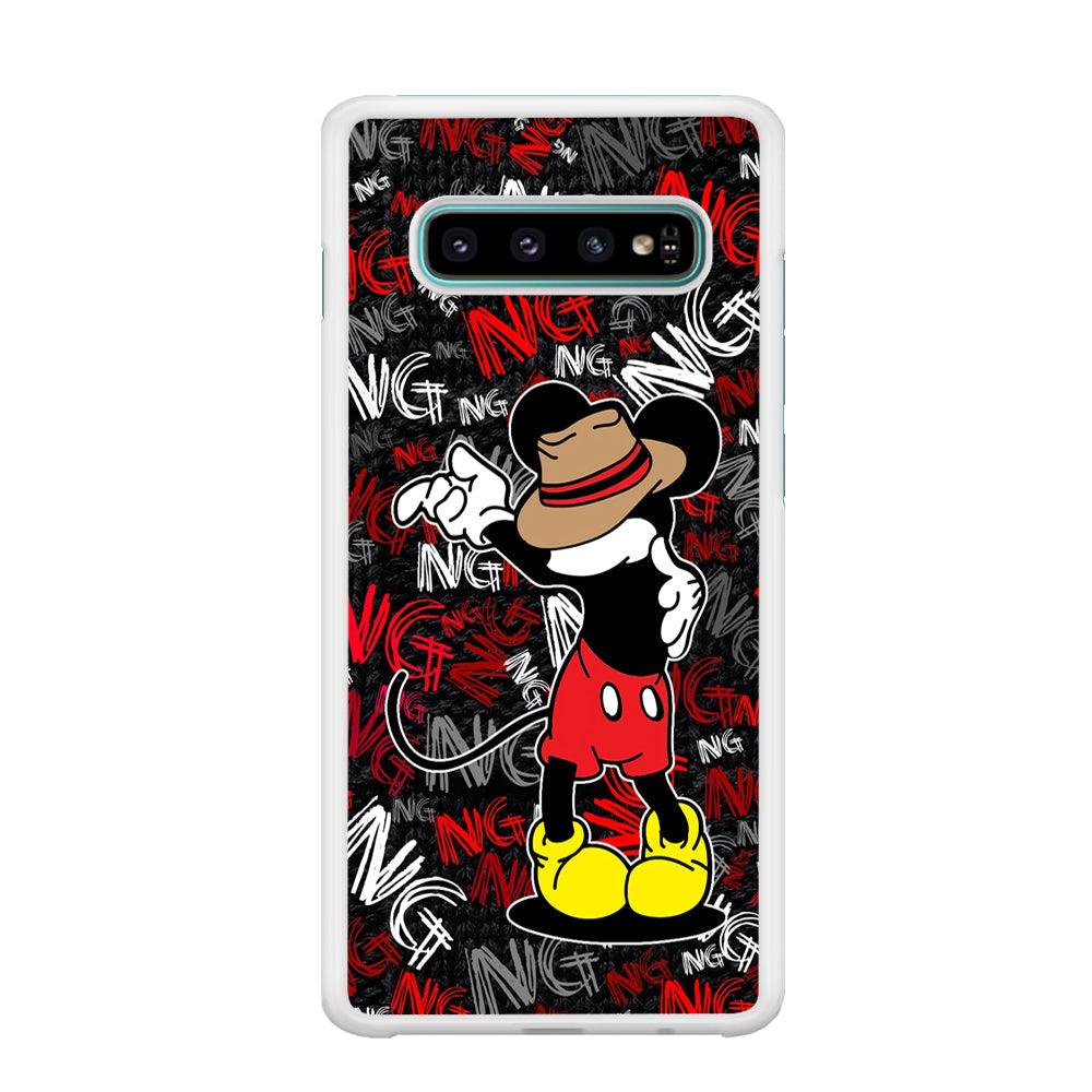 Mickey Dancing Step Samsung Galaxy S10 Case-Oxvistore