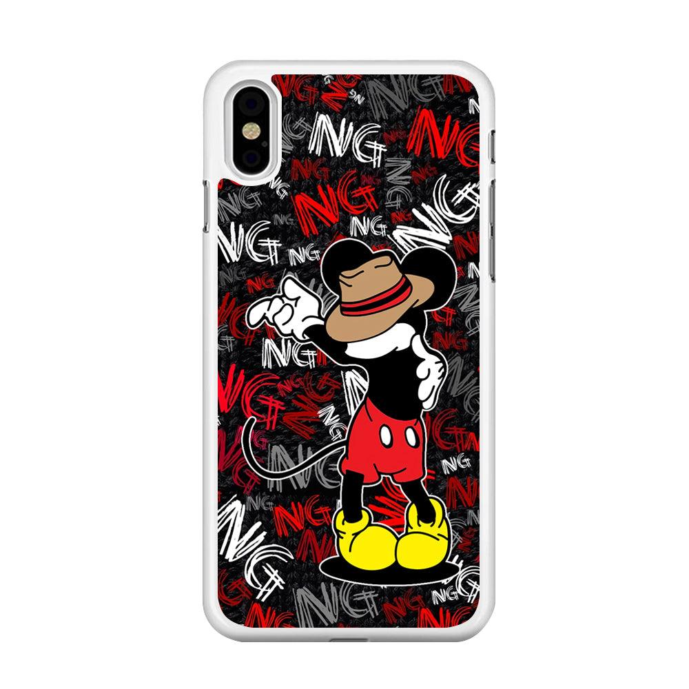 Mickey Dancing Step iPhone X Case-Oxvistore