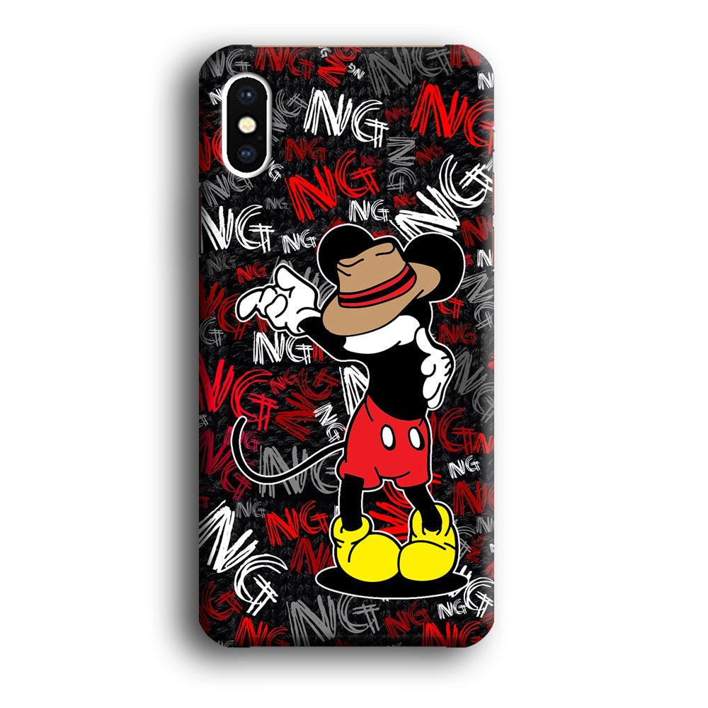 Mickey Dancing Step iPhone X Case-Oxvistore