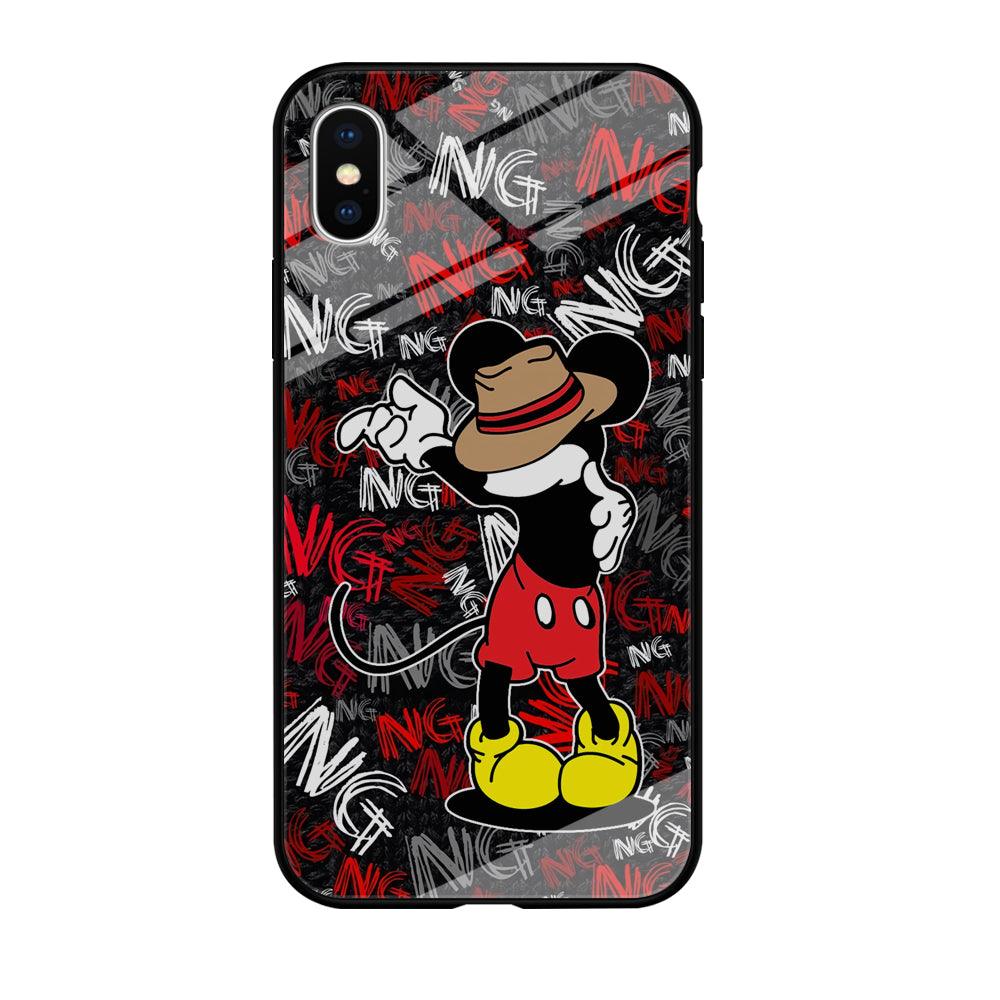 Mickey Dancing Step iPhone X Case-Oxvistore