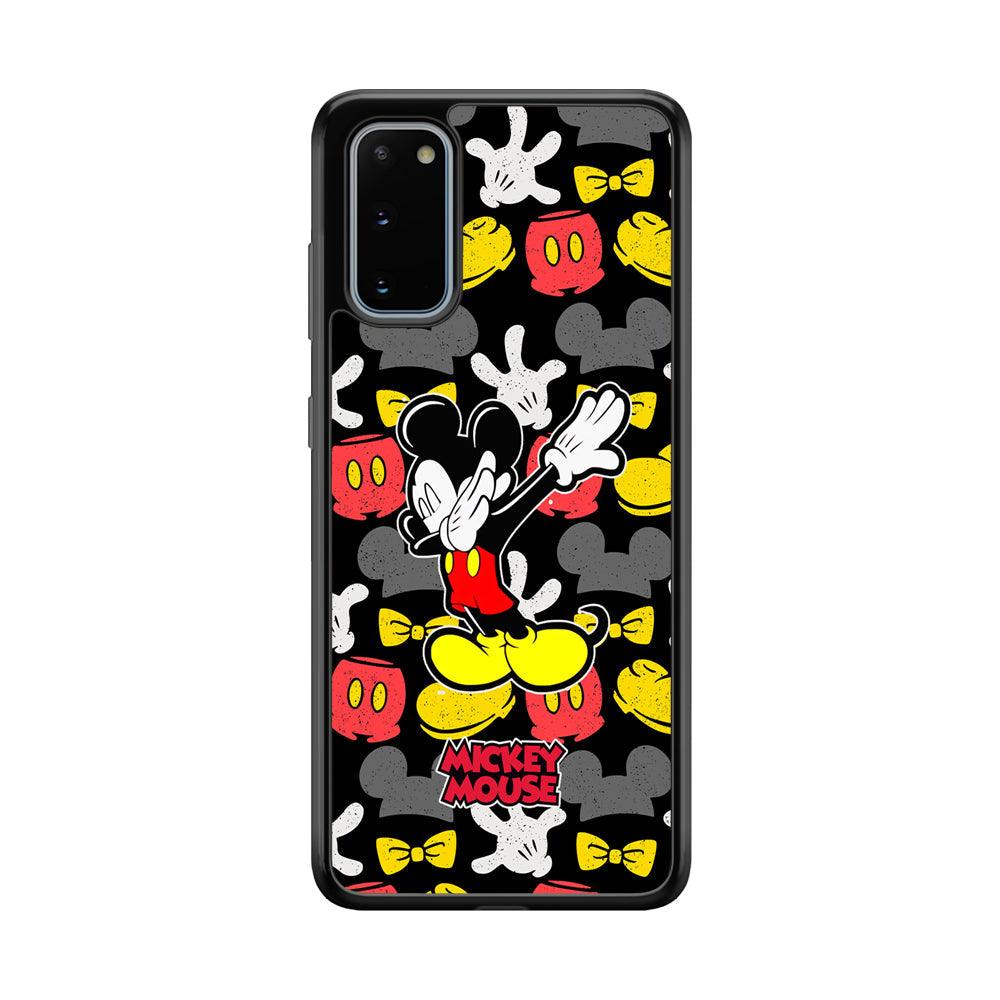 Mickey Mouse Dance All of Time Samsung Galaxy S20 Case-Rubber Black (2D Case)-Oxvistore