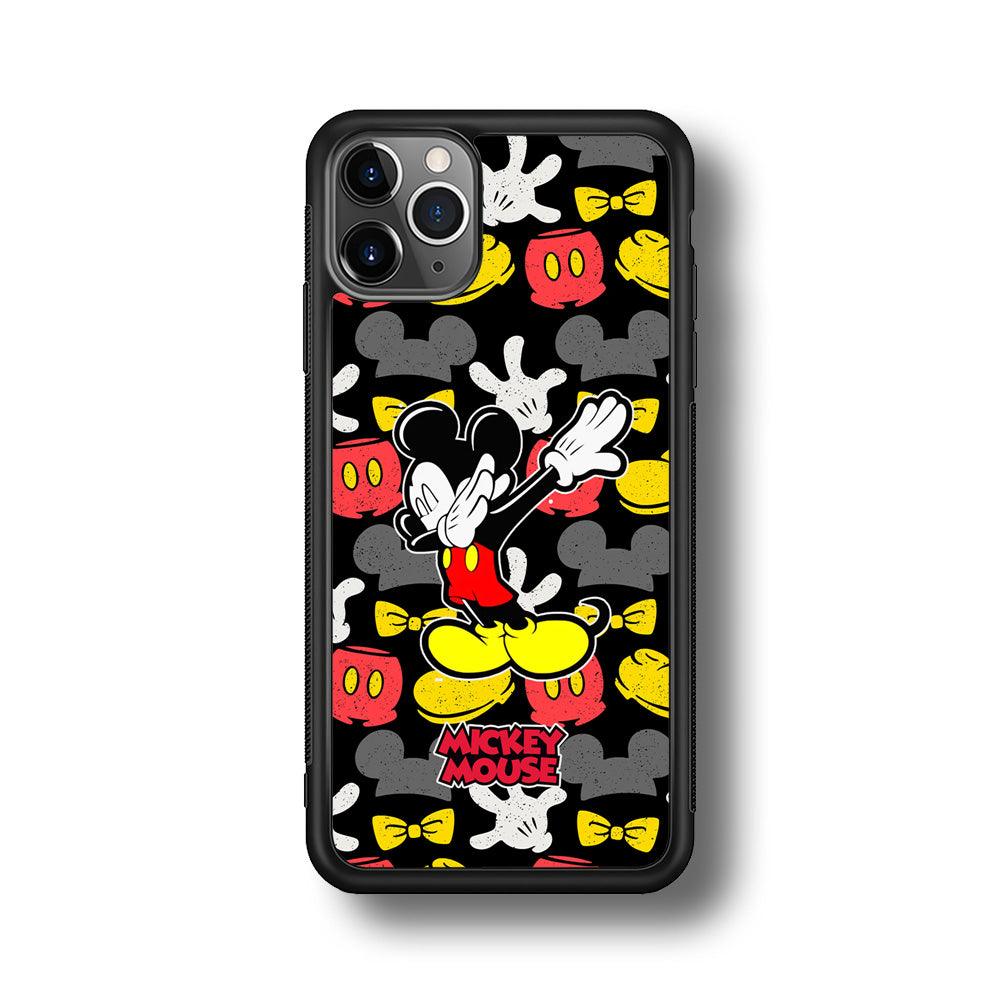 Mickey Mouse Dance All of Time iPhone 11 Pro Max Case-Rubber Black (2D Case)-Oxvistore