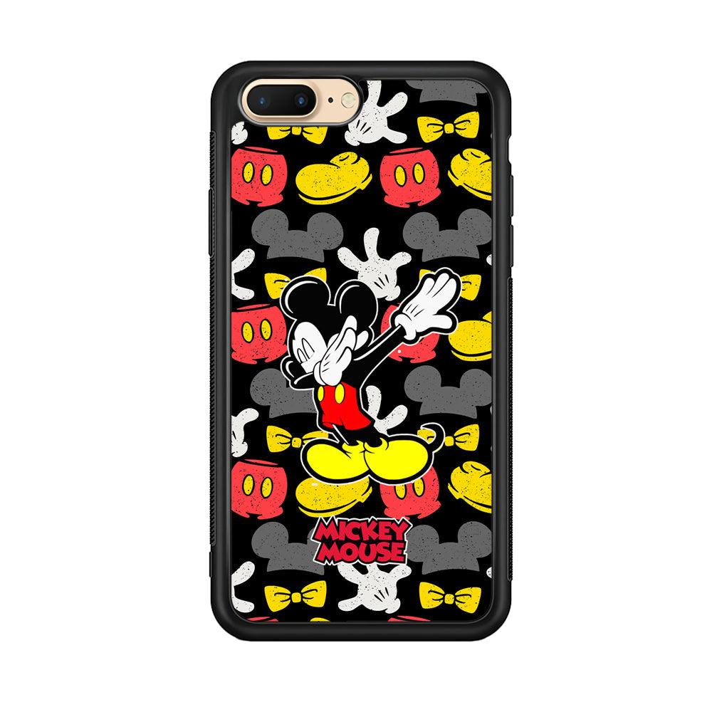 Mickey Mouse Dance All of Time iPhone 7 Plus Case-Rubber Black (2D Case)-Oxvistore