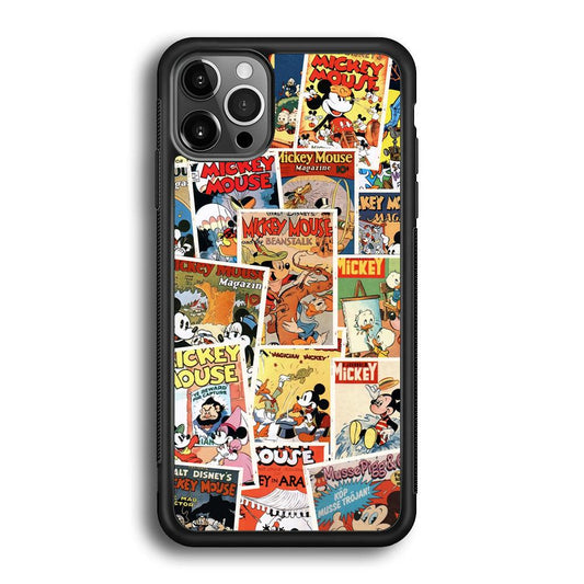 Mickey Mouse Old Poster Collage iPhone 12 Pro Max Case-Oxvistore