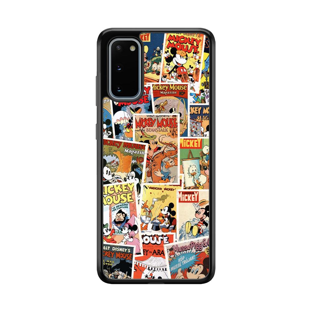 Mickey Mouse Old Poster Collage Samsung Galaxy S20 Case-Oxvistore