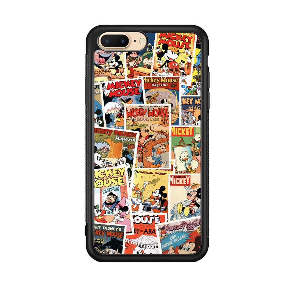 Mickey Mouse Old Poster Collage iPhone 8 Plus Case-Oxvistore