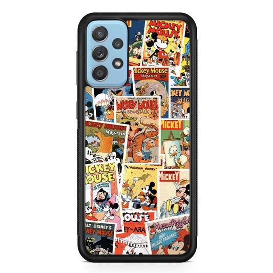 Mickey Mouse Old Poster Collage Samsung Galaxy A52 Case-Oxvistore