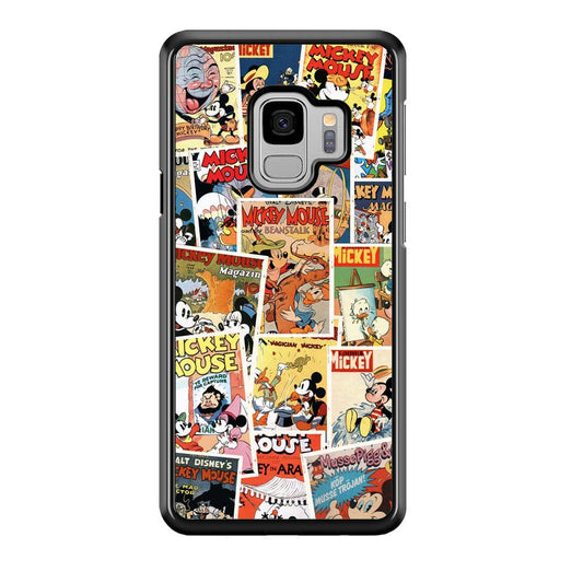 Mickey Mouse Old Poster Collage Samsung Galaxy S9 Case-Oxvistore