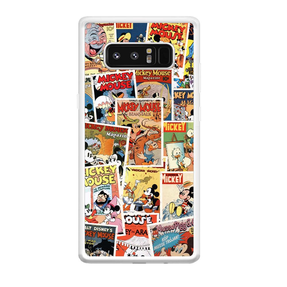 Mickey Mouse Old Poster Collage Samsung Galaxy Note 8 Case-Oxvistore