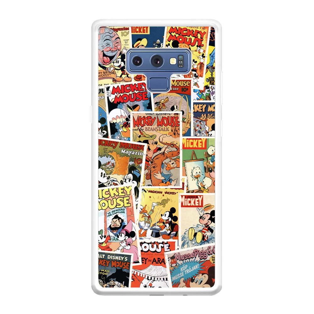 Mickey Mouse Old Poster Collage Samsung Galaxy Note 9 Case-Oxvistore