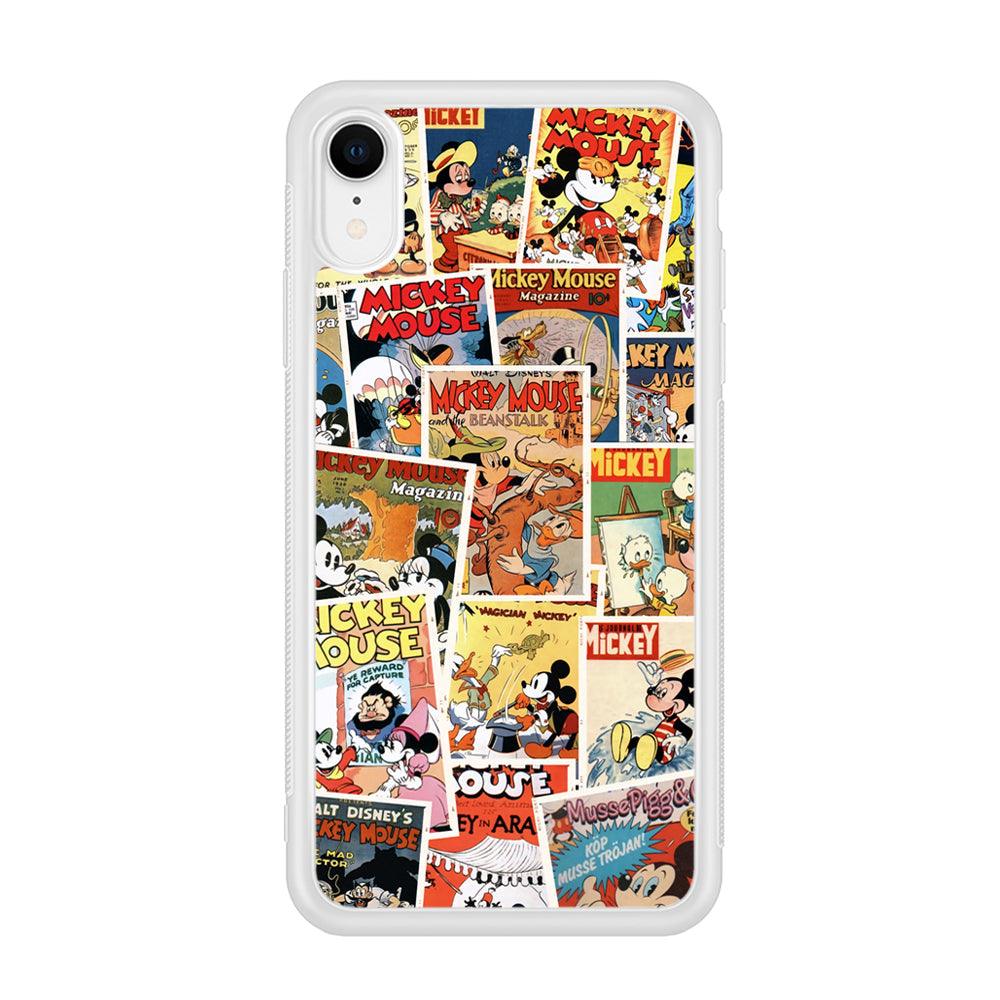 Mickey Mouse Old Poster Collage iPhone XR Case-Oxvistore