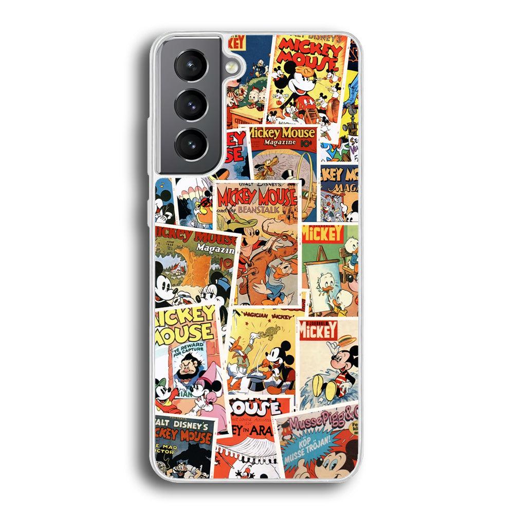 Mickey Mouse Old Poster Collage Samsung Galaxy S21 Case-Oxvistore