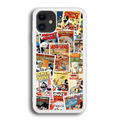 Mickey Mouse Old Poster Collage iPhone 12 Case-Oxvistore