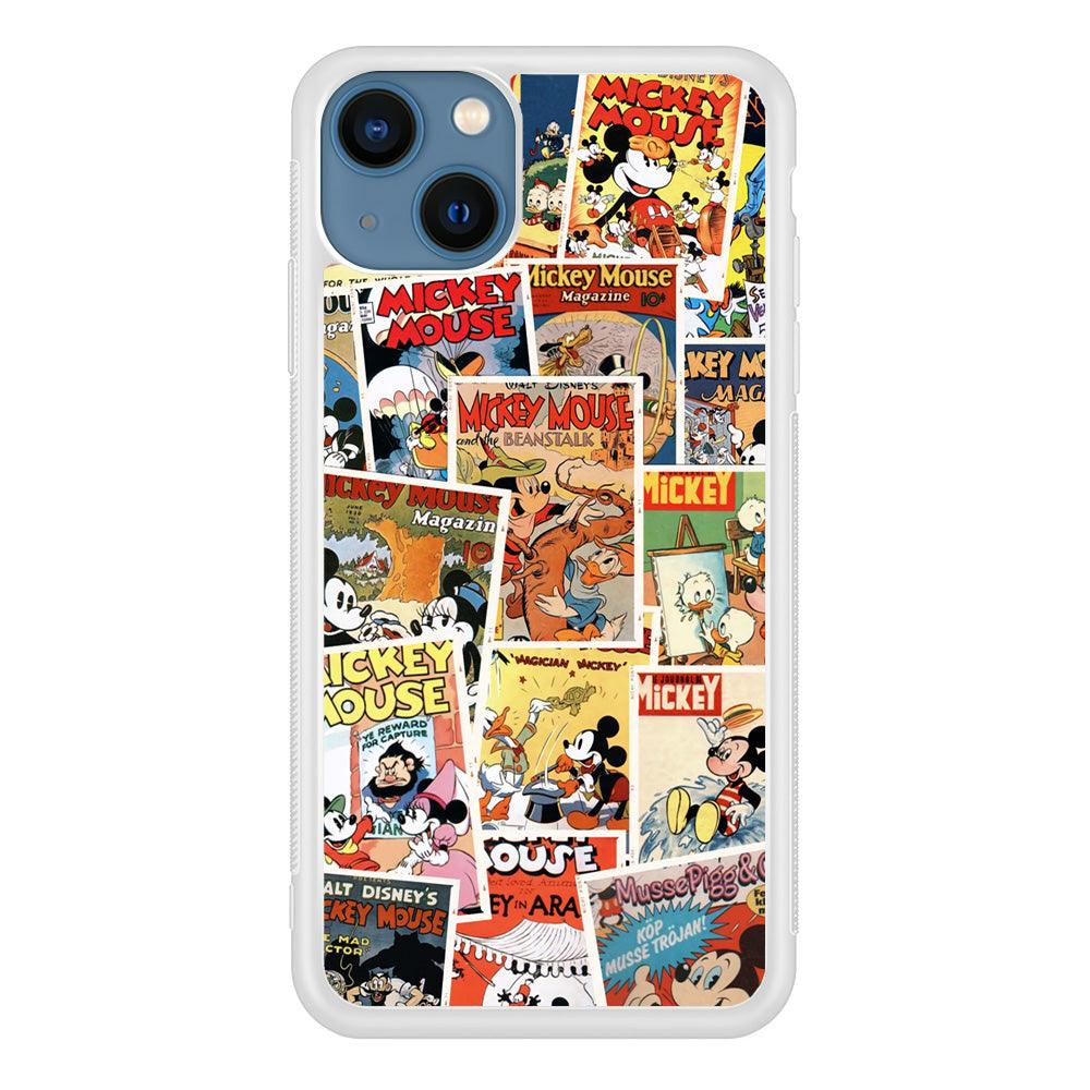 Mickey Mouse Old Poster Collage iPhone 13 Case-Oxvistore