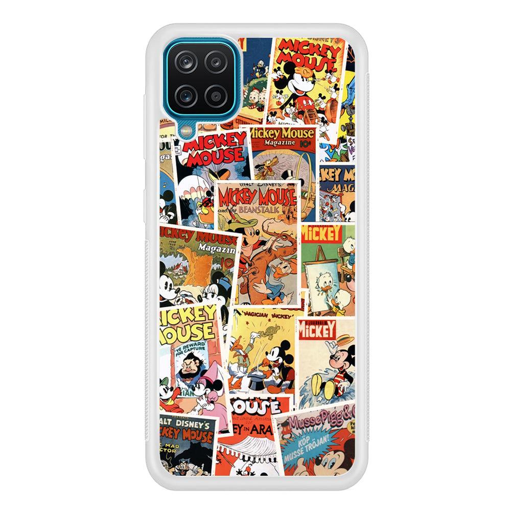 Mickey Mouse Old Poster Collage Samsung Galaxy A12 Case-Oxvistore