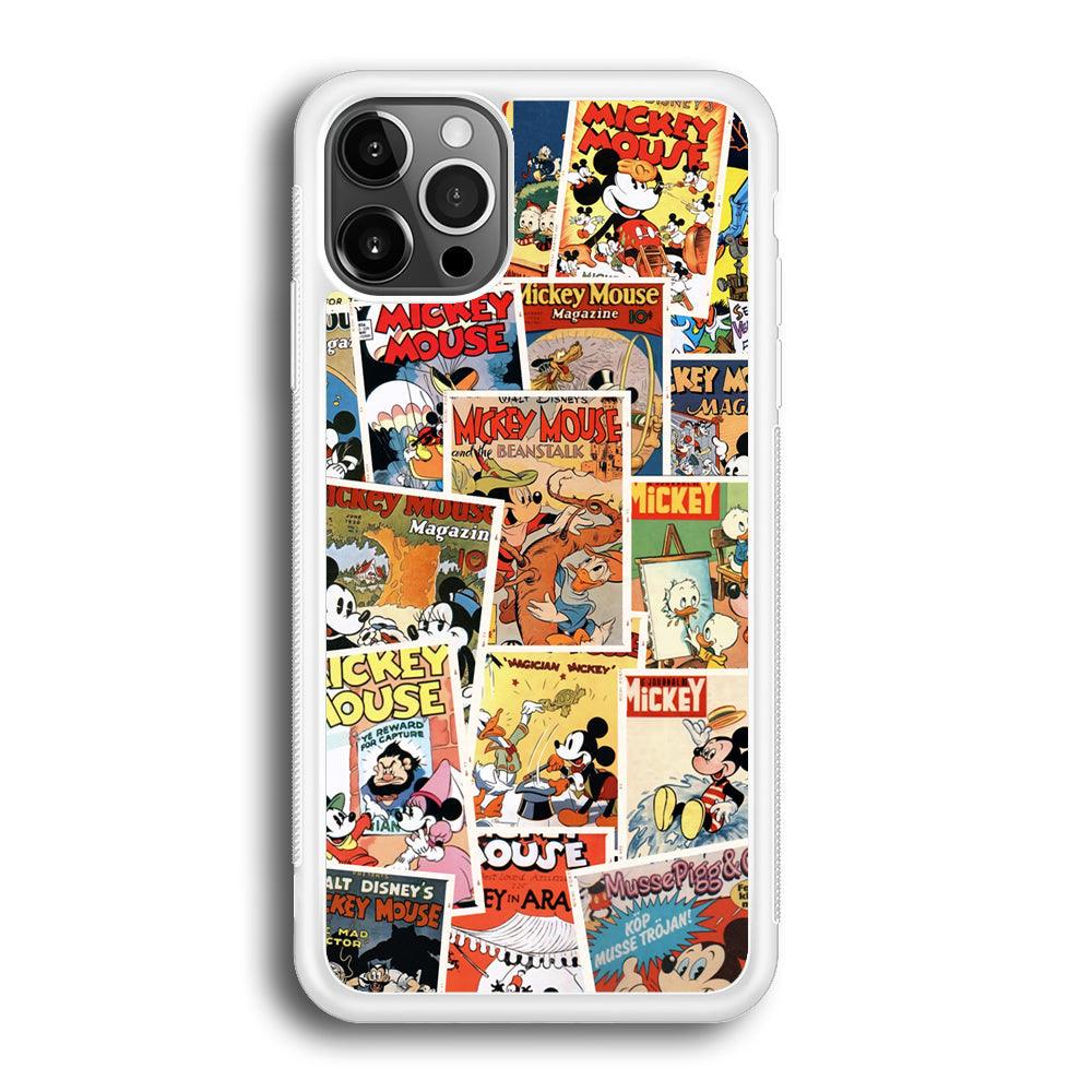 Mickey Mouse Old Poster Collage iPhone 12 Pro Max Case-Oxvistore