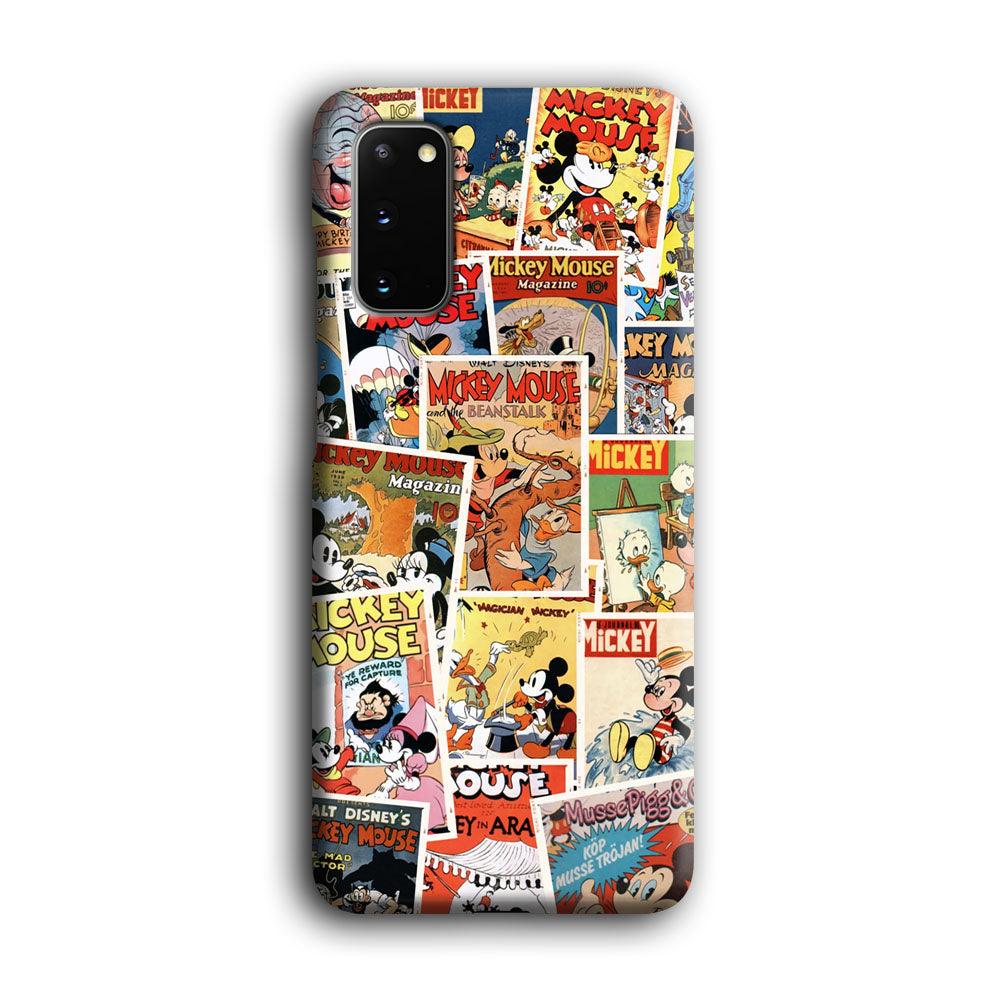 Mickey Mouse Old Poster Collage Samsung Galaxy S20 Case-Oxvistore