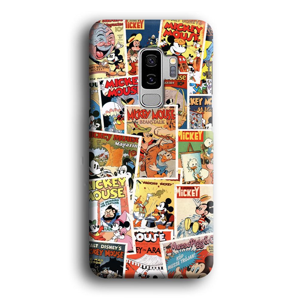 Mickey Mouse Old Poster Collage Samsung Galaxy S9 Plus Case-Oxvistore