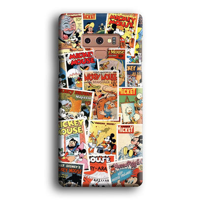 Mickey Mouse Old Poster Collage Samsung Galaxy Note 9 Case-Oxvistore