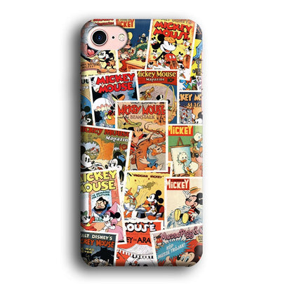 Mickey Mouse Old Poster Collage iPhone 8 Case-Oxvistore