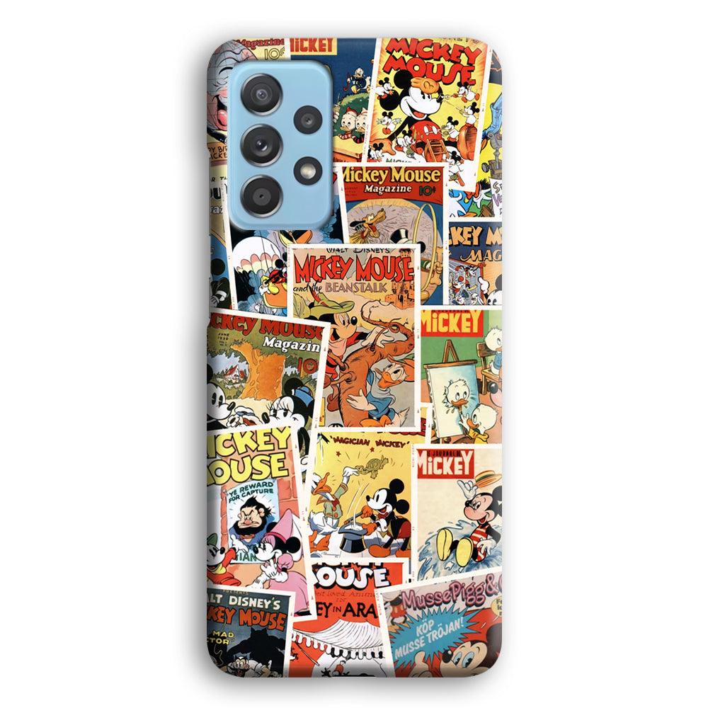 Mickey Mouse Old Poster Collage Samsung Galaxy A52 Case-Oxvistore