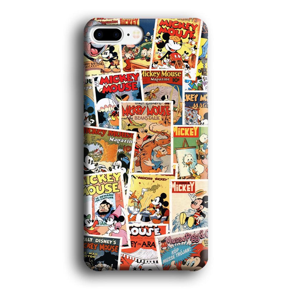 Mickey Mouse Old Poster Collage iPhone 8 Plus Case-Oxvistore