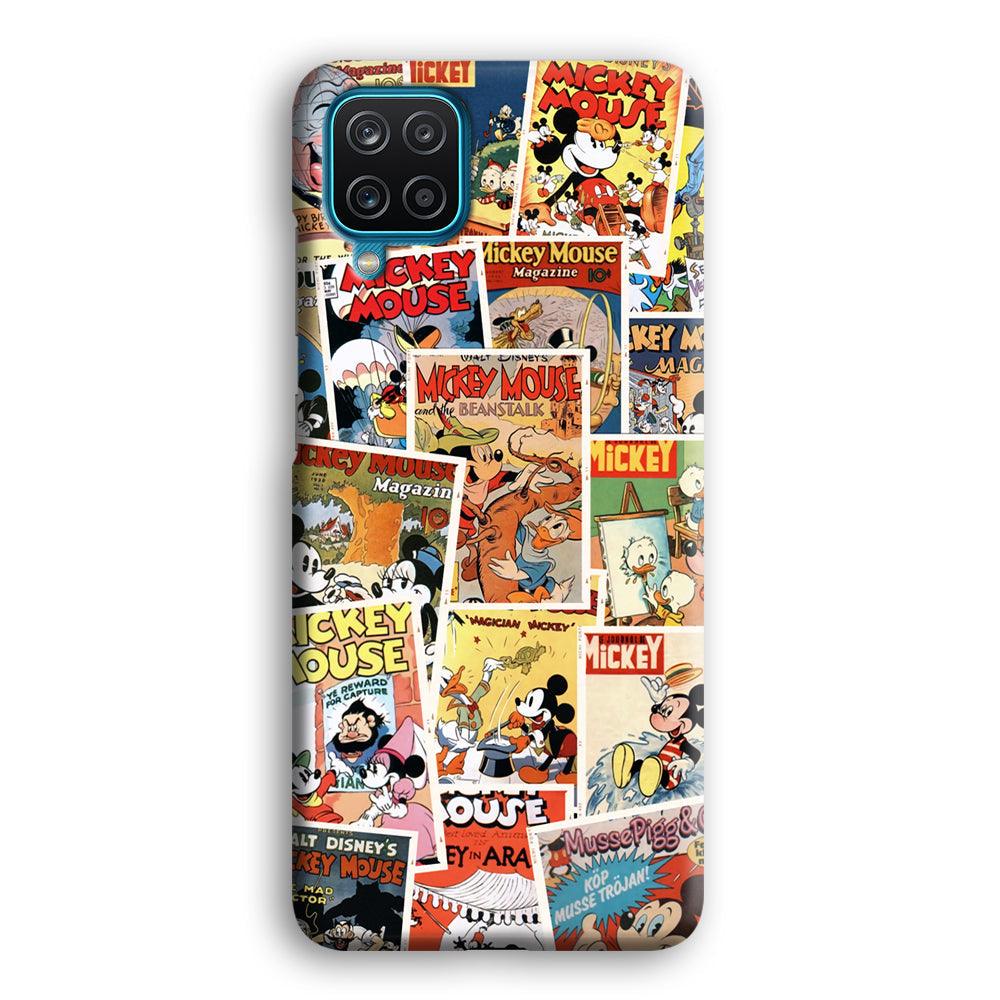 Mickey Mouse Old Poster Collage Samsung Galaxy A12 Case-Oxvistore