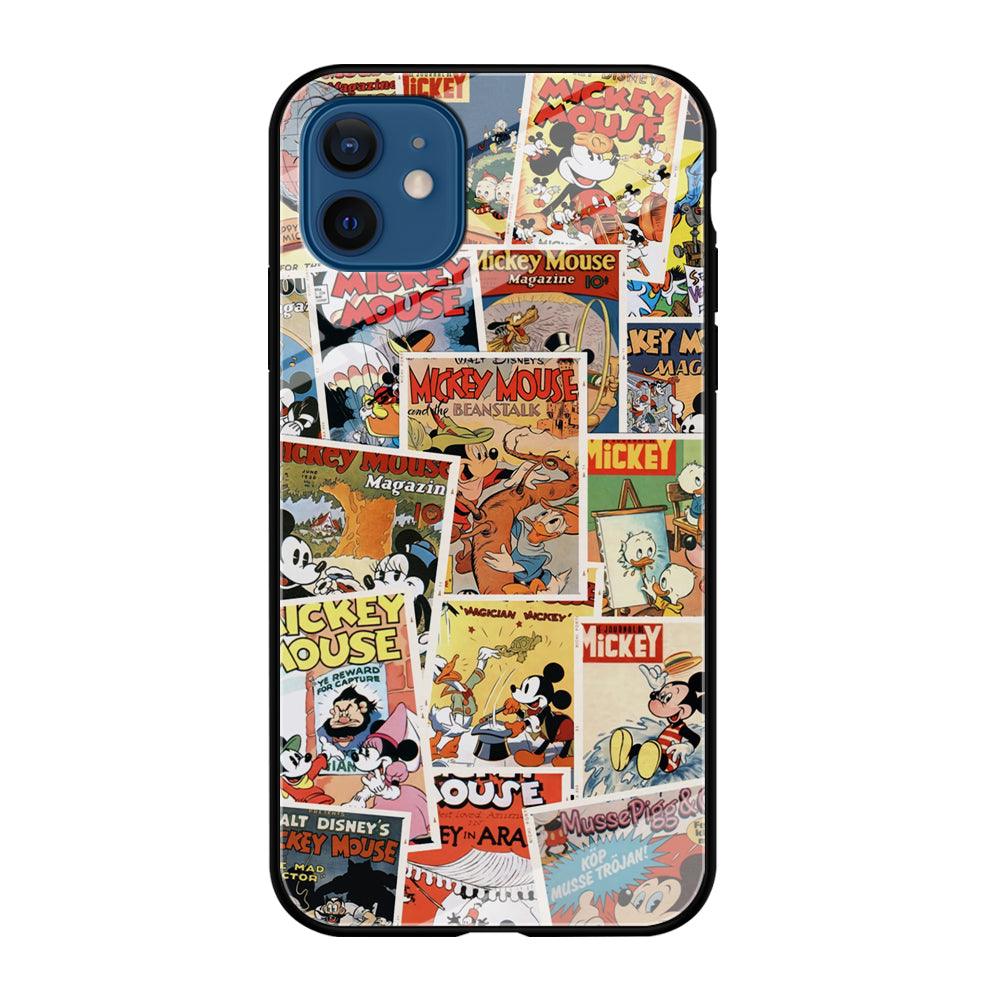 Mickey Mouse Old Poster Collage iPhone 12 Case-Oxvistore