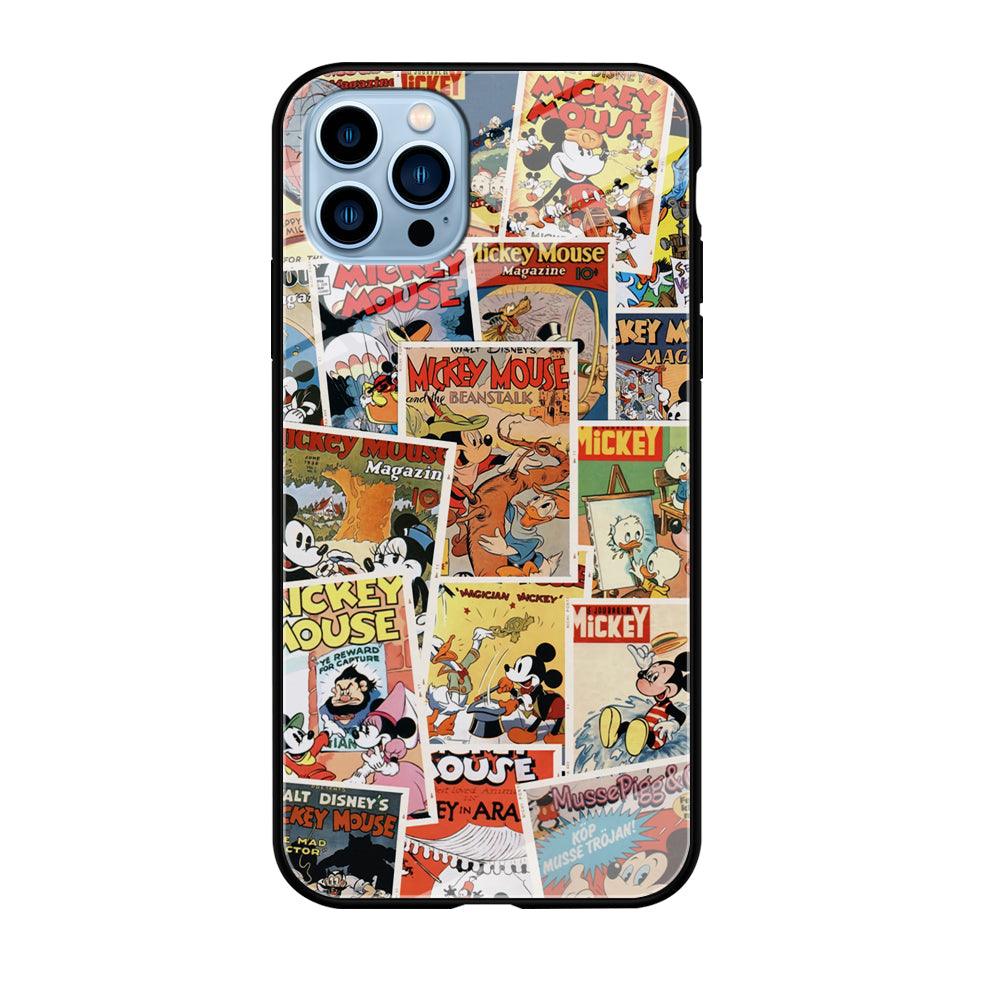 Mickey Mouse Old Poster Collage iPhone 12 Pro Max Case-Oxvistore