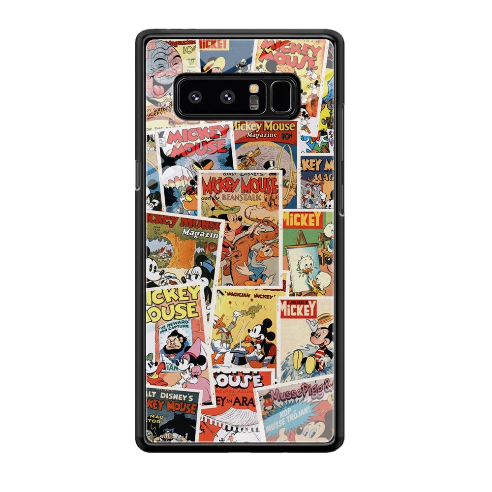 Mickey Mouse Old Poster Collage Samsung Galaxy Note 8 Case-Oxvistore