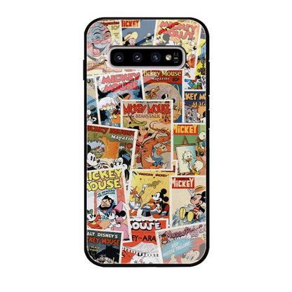 Mickey Mouse Old Poster Collage Samsung Galaxy S10 Plus Case-Oxvistore