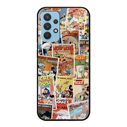 Mickey Mouse Old Poster Collage Samsung Galaxy A32 Case-Oxvistore