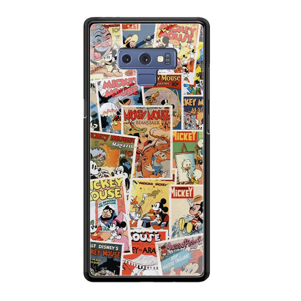 Mickey Mouse Old Poster Collage Samsung Galaxy Note 9 Case-Oxvistore