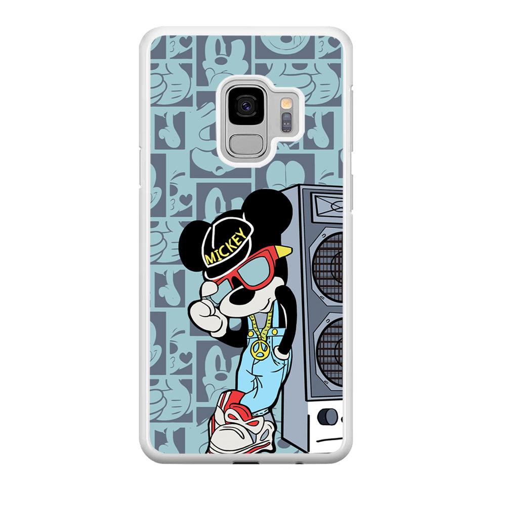 Mickey Mouse Peace and Cool Samsung Galaxy S9 Case-Oxvistore