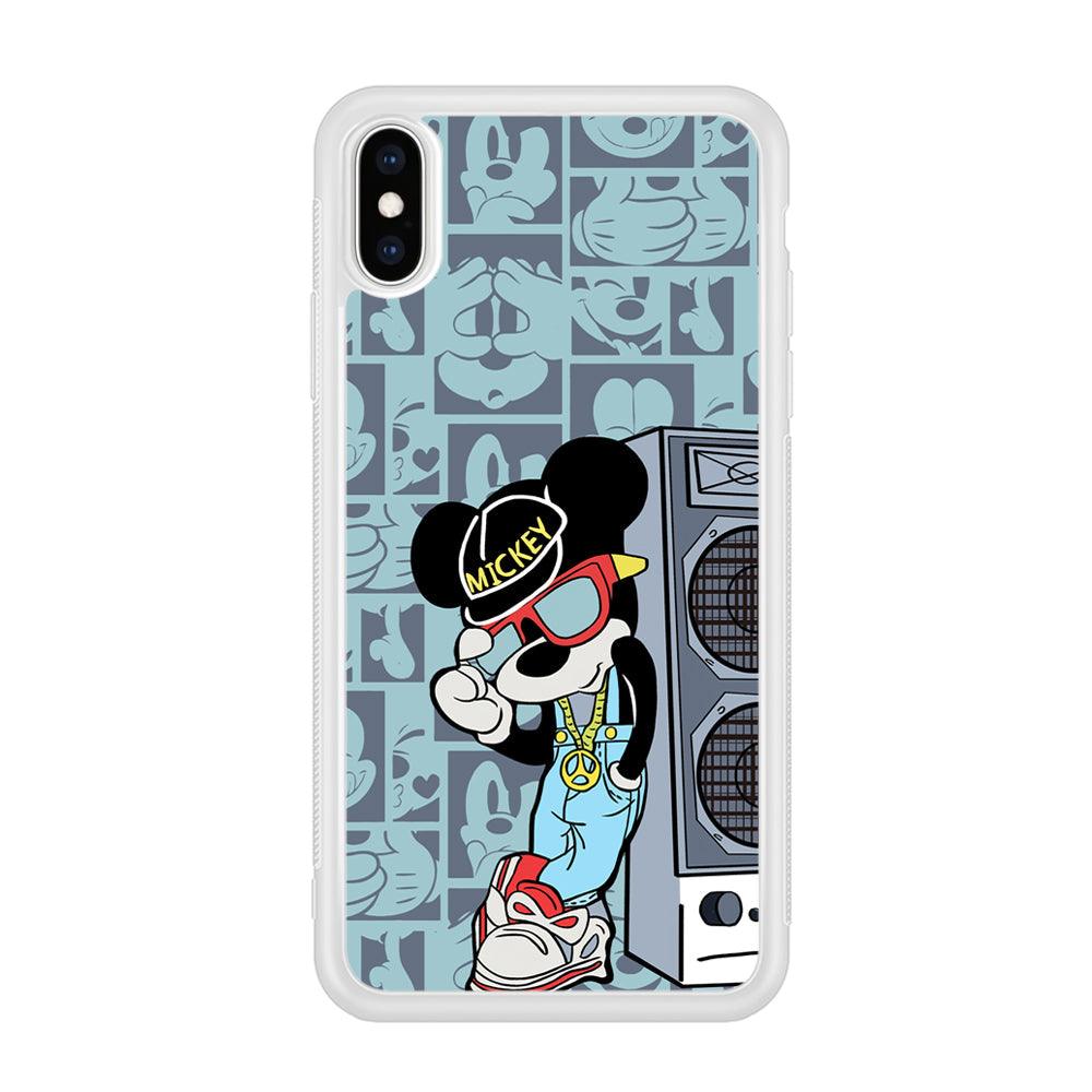 Mickey Mouse Peace and Cool iPhone Xs Max Case-Oxvistore