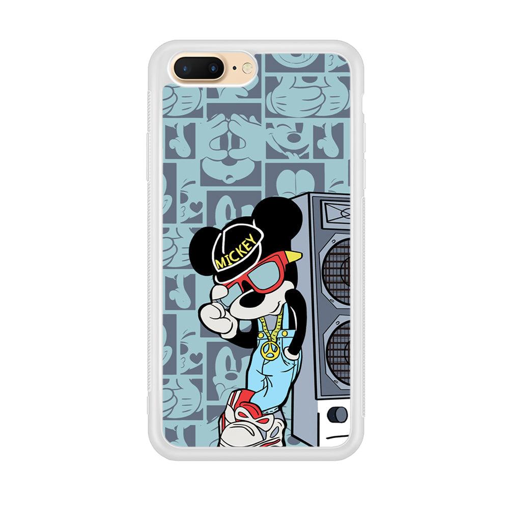 Mickey Mouse Peace and Cool iPhone 8 Plus Case-Oxvistore