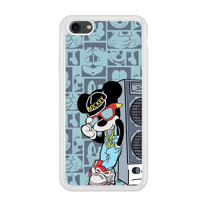 Mickey Mouse Peace and Cool iPhone 8 Case-Oxvistore