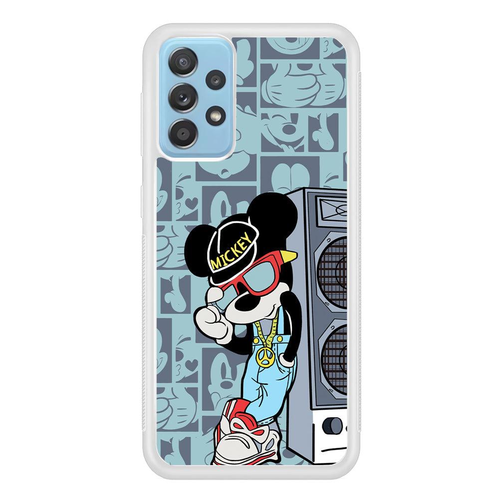 Mickey Mouse Peace and Cool Samsung Galaxy A52 Case-Oxvistore