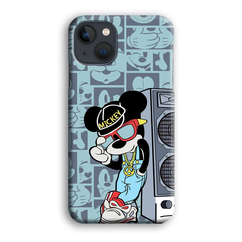 Mickey Mouse Peace and Cool iPhone 14 Plus Case-Oxvistore