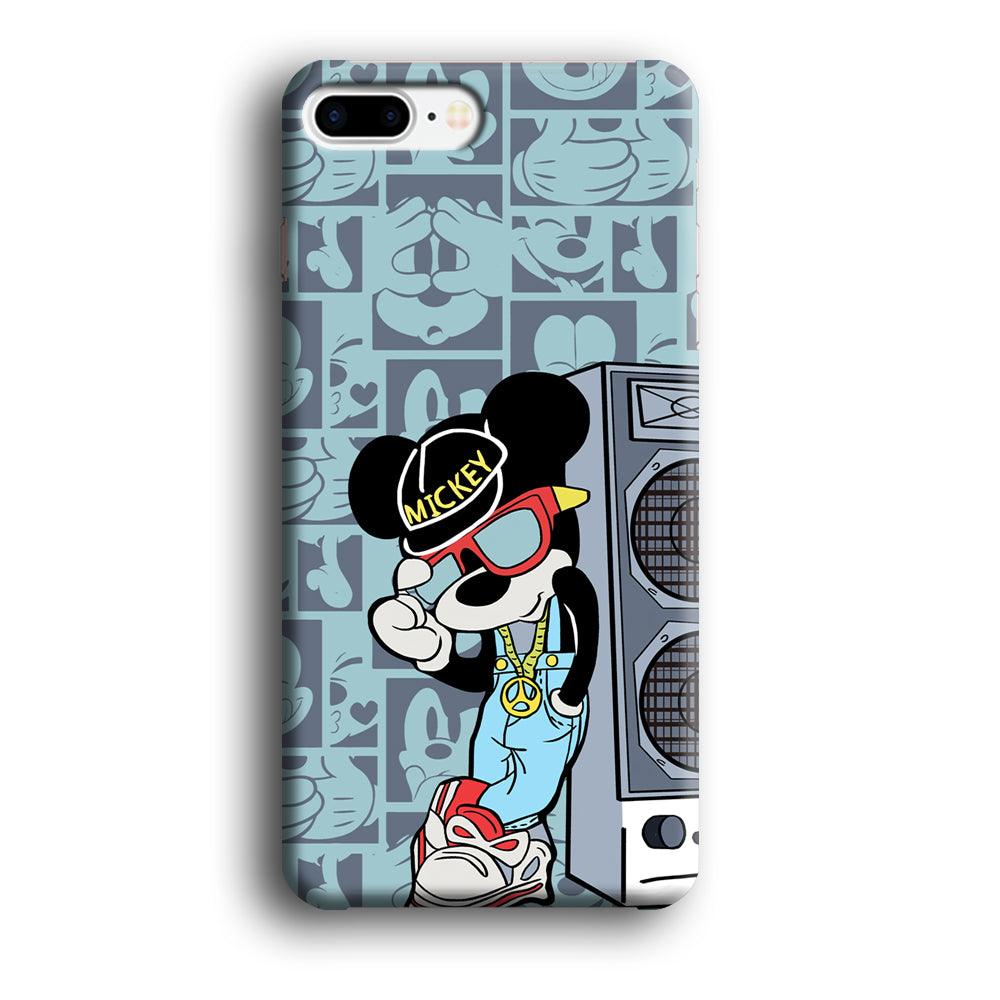 Mickey Mouse Peace and Cool iPhone 8 Plus Case-Oxvistore