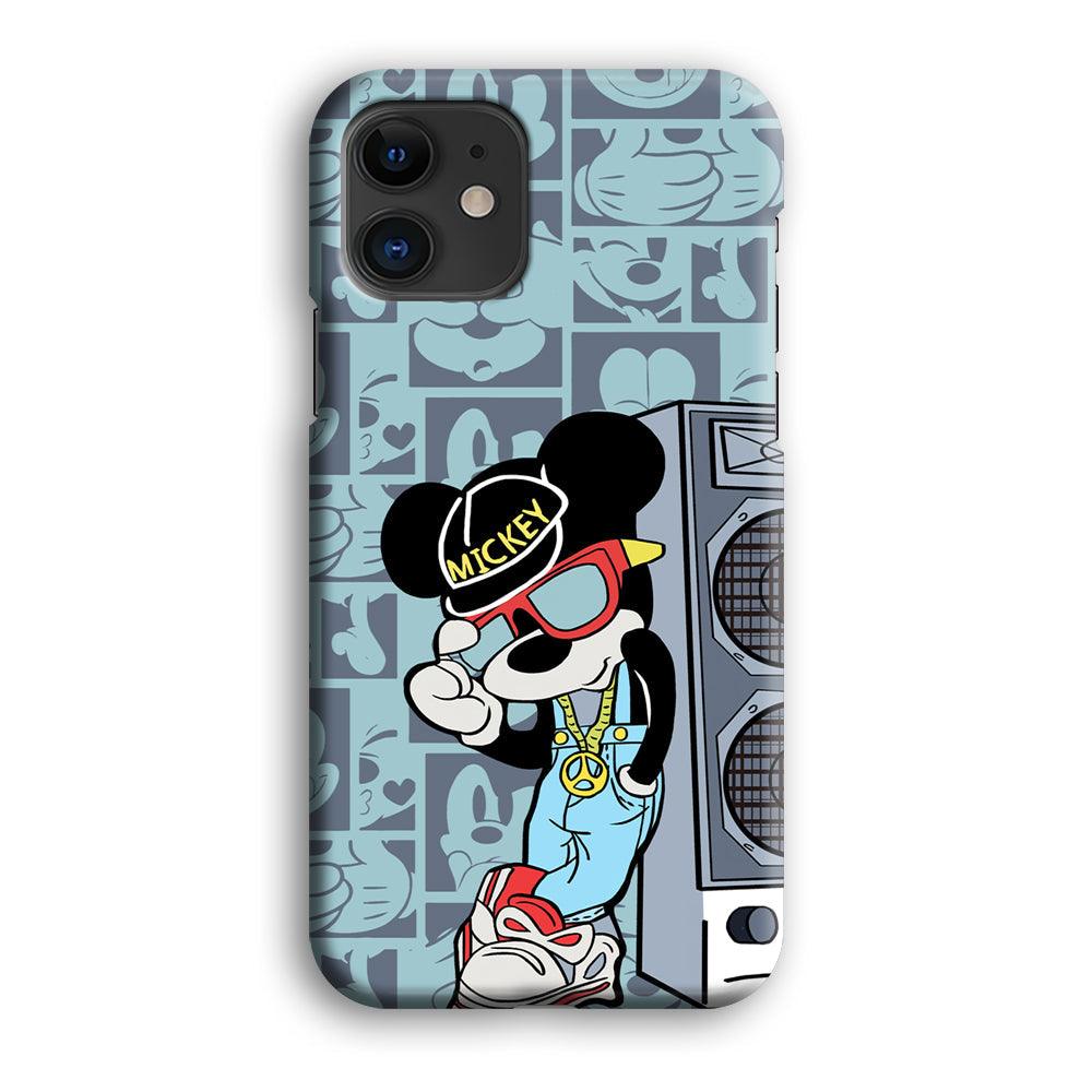 Mickey Mouse Peace and Cool iPhone 12 Case-Oxvistore