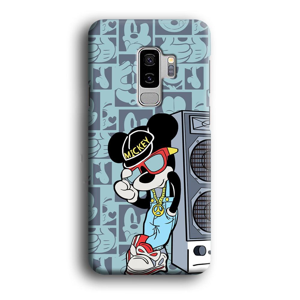 Mickey Mouse Peace and Cool Samsung Galaxy S9 Plus Case-Oxvistore