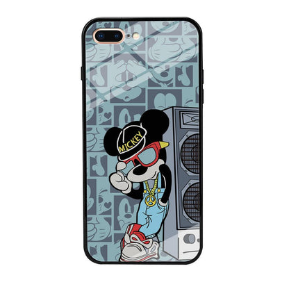 Mickey Mouse Peace and Cool iPhone 8 Plus Case-Oxvistore